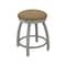 Holland Bar Stool Co 18" Swivel Vanity Stool, Nickel Finish, Canter Sand Seat 80218AN013 - alternate 1